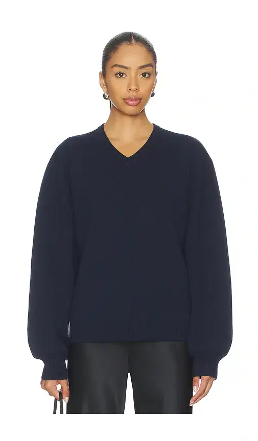 Zooey Double Faced V-neck Sweater