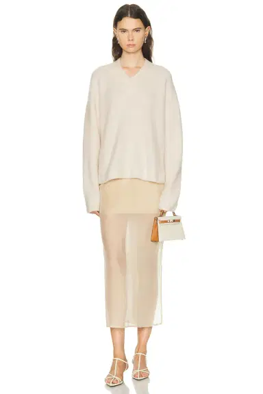 EAVES Jacquie V-neck Sweater | Thumbnail 6 EAVES Jacquie V-neck Sweater | Thumbnail 6