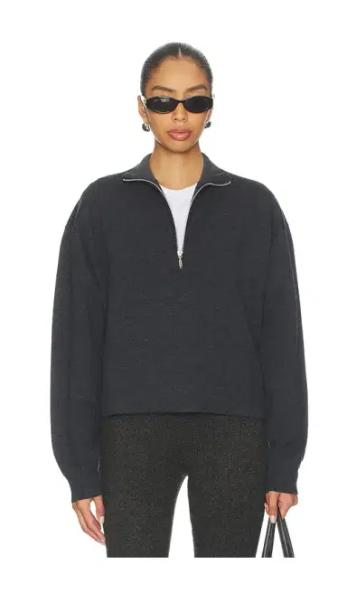 EAVES Brecken Double Faced Half Zip Sweater | Thumbnail 2 EAVES Brecken Double Faced Half Zip Sweater | Thumbnail 2