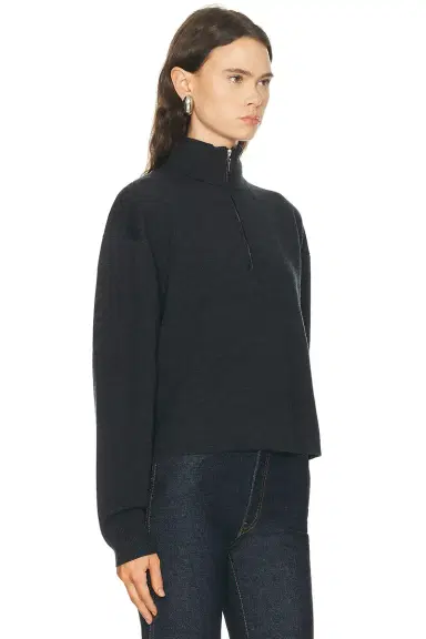 EAVES Brecken Double Faced Half Zip Sweater | Thumbnail 4 EAVES Brecken Double Faced Half Zip Sweater | Thumbnail 4