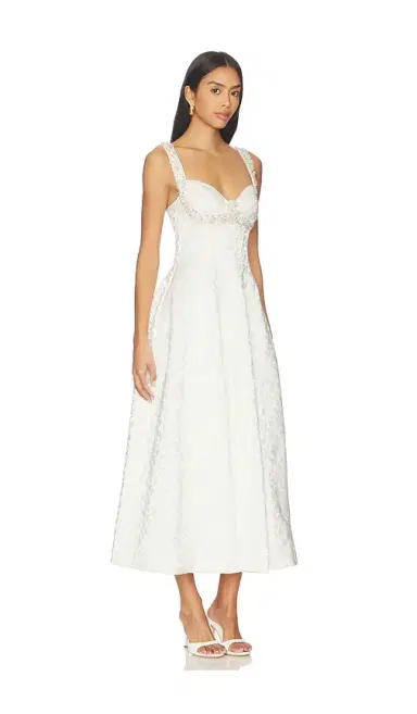 Simkhai Charlotte Midi Dress | Thumbnail 2 Simkhai Charlotte Midi Dress | Thumbnail 2