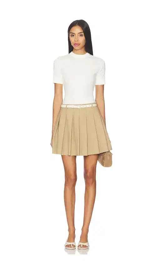 SIMKHAI Abbie Short Sleeve Mini Dress