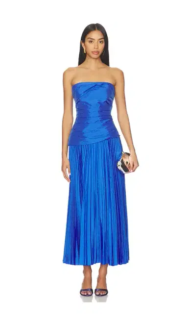 Simkhai Arie Strapless Bustier Midi Dress | Thumbnail 1 Simkhai Arie Strapless Bustier Midi Dress | Thumbnail 1