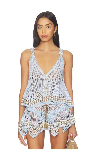My Beachy Side Tula Hand-crocheted Top | Thumbnail 1