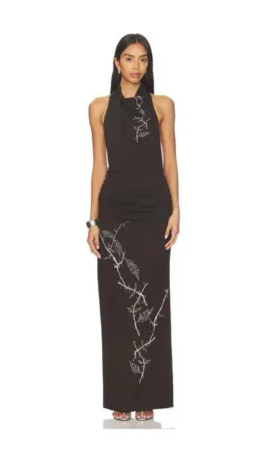 Juliet Johnstone Dahlia Rhinestone Halter Gown | Thumbnail 2 Juliet Johnstone Dahlia Rhinestone Halter Gown | Thumbnail 2