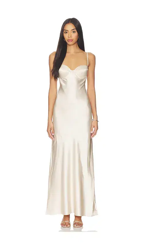 L'AGENCE Sayla Bias Cut Maxi
