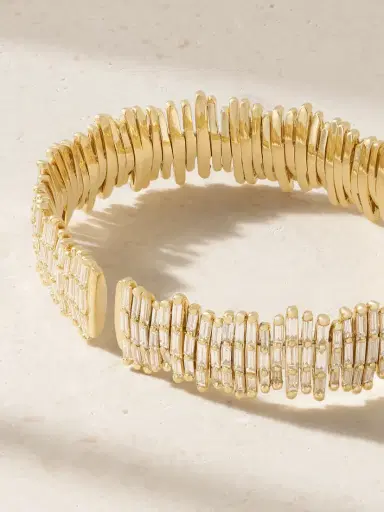 Suzanne Kalan 18-karat Gold Diamond Cuff | Thumbnail 3 Suzanne Kalan 18-karat Gold Diamond Cuff | Thumbnail 3