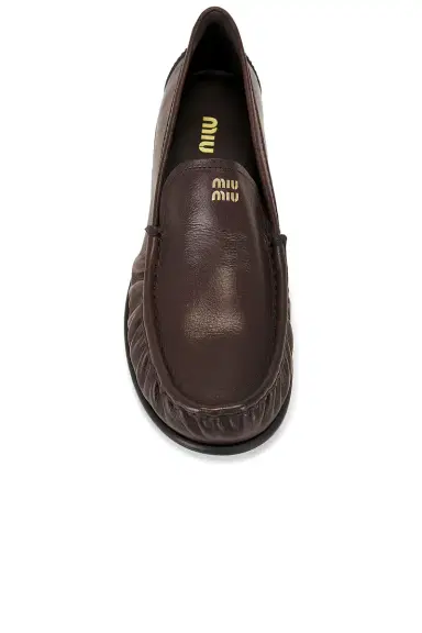 Miu Miu Bufalo Mocassini Loafer | Thumbnail 4 Miu Miu Bufalo Mocassini Loafer | Thumbnail 4