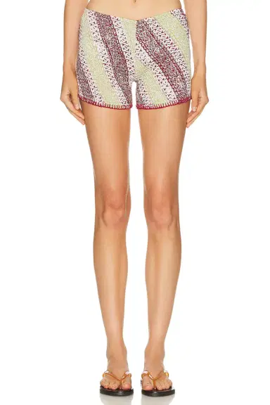 Akoia Swim Batik Smock Crochet Short | Thumbnail 1