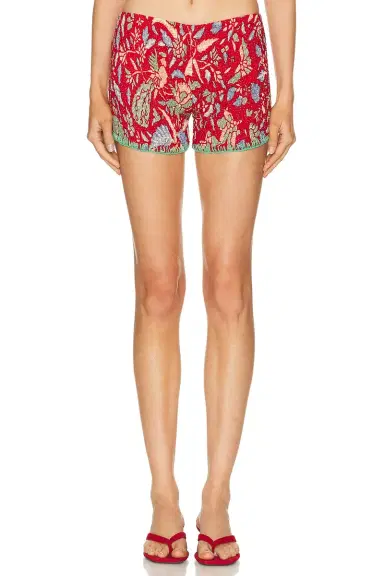 Akoia Swim Batik Smock Crochet Short | Thumbnail 1