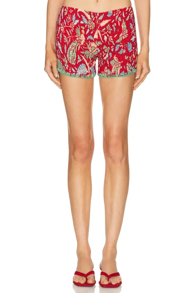 Akoia Swim Batik Smock Crochet Short