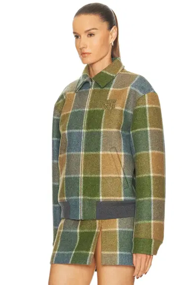 Miu Miu Check Padded Jacket | Thumbnail 3 Miu Miu Check Padded Jacket | Thumbnail 3