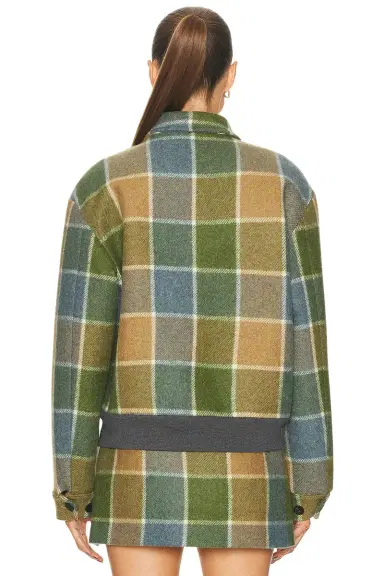 Miu Miu Check Padded Jacket | Thumbnail 4 Miu Miu Check Padded Jacket | Thumbnail 4