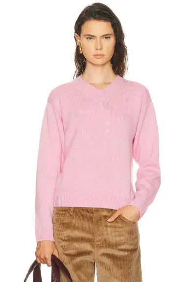 AMIYA Nevia Cashmere V-Neck Sweater | Thumbnail 1