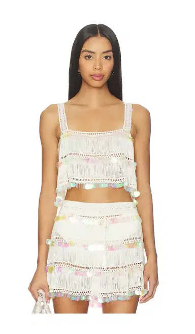 My Beachy Side Viola Hand-crocheted Top | Thumbnail 1