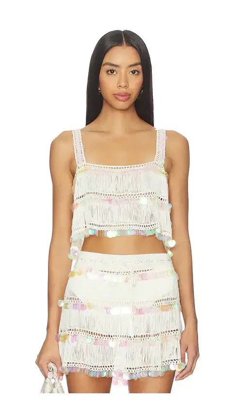 My Beachy Side Viola Hand-crocheted Top