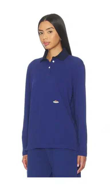 Hommegirls X Fruit Of The Loom Long Sleeve Polo | Thumbnail 2