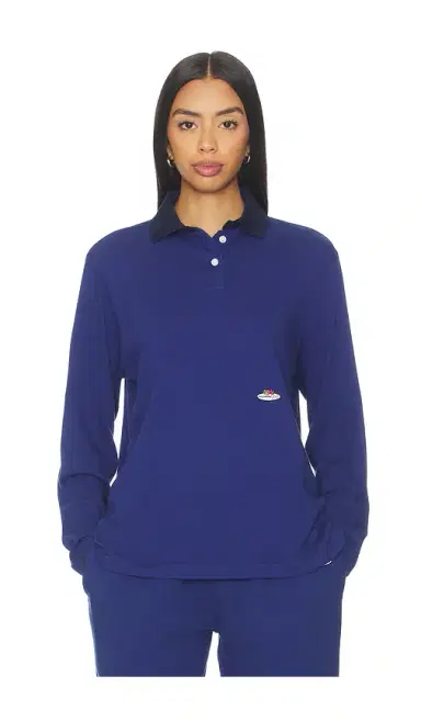Hommegirls X Fruit Of The Loom Long Sleeve Polo | Thumbnail 1