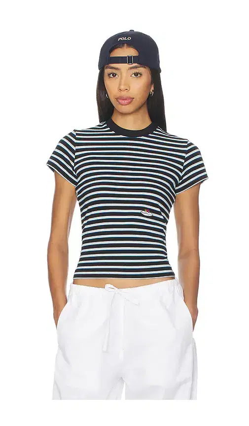X Fruit Of The Loom Striped Baby Tee