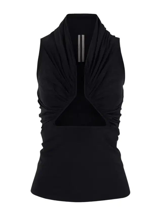 Cutout Gathered Jersey Top