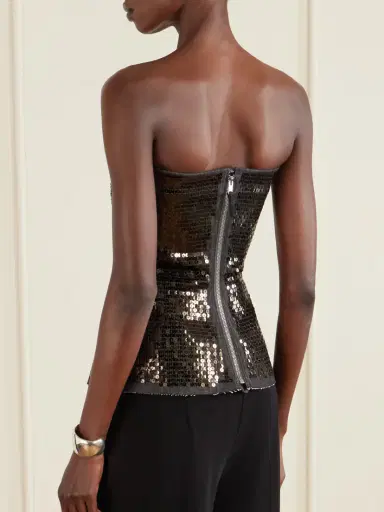 Rick Owens Sequined Denim Top | Thumbnail 3 Rick Owens Sequined Denim Top | Thumbnail 3