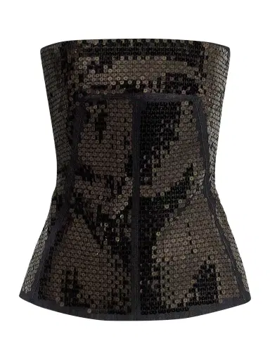 Rick Owens Sequined Denim Top | Thumbnail 1 Rick Owens Sequined Denim Top | Thumbnail 1