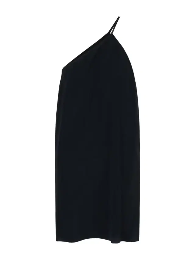 One-shoulder Crepe Mini Dress