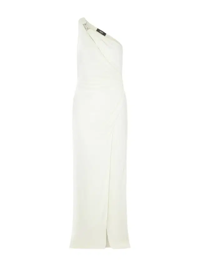 One-shoulder Embellished Jersey Maxi Dress