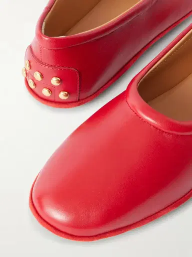 Tod's Studded Glossed-leather Ballet Flats | Thumbnail 5