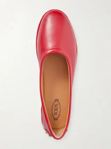 Tod's Studded Glossed-leather Ballet Flats | Thumbnail 6
