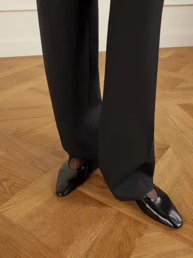 Saint Laurent Sao Leather Ballet Flats | Thumbnail 2 Saint Laurent Sao Leather Ballet Flats | Thumbnail 2
