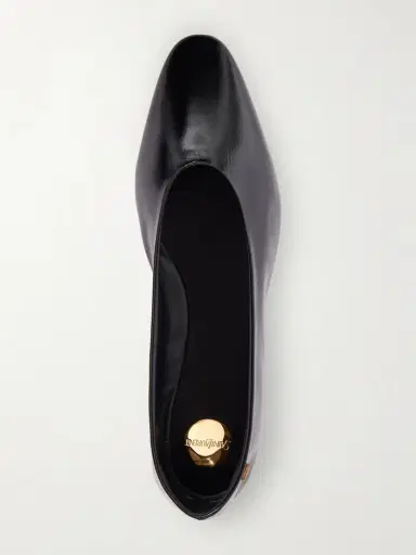 Saint Laurent Sao Leather Ballet Flats | Thumbnail 6 Saint Laurent Sao Leather Ballet Flats | Thumbnail 6