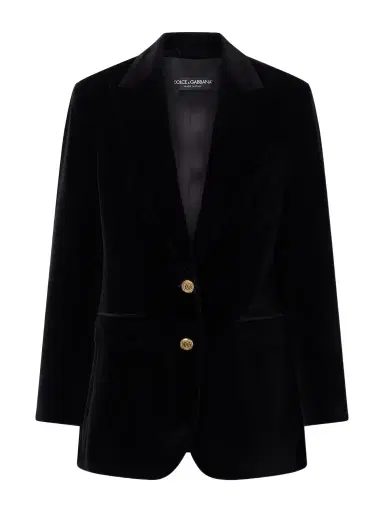 Dolce & Gabbana Cotton-velvet Blazer | Thumbnail 1 Dolce & Gabbana Cotton-velvet Blazer | Thumbnail 1
