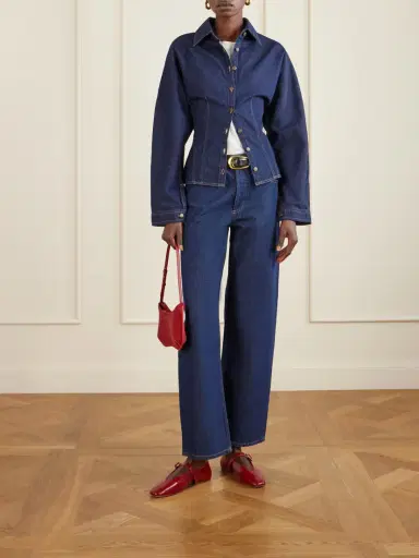 Jacquemus Le Bisou Embellished Leather-trimmed Calf Hair Shoulder Bag | Thumbnail 3