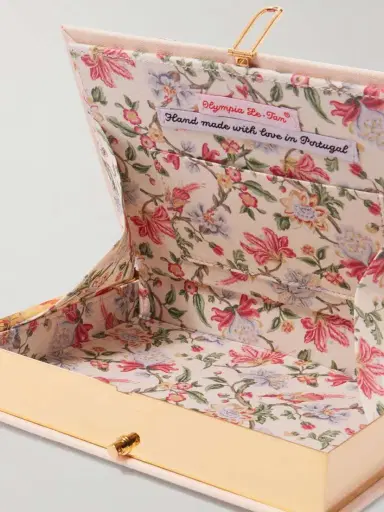 Olympia Le-Tan Tropic Vibes Embroidered Appliquéd Cotton, Wool And Silk-blend Canvas Clutch | Thumbnail 5