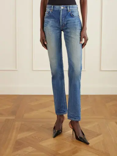Saint Laurent Cropped High-rise Straight-leg Jeans | Thumbnail 3 Saint Laurent Cropped High-rise Straight-leg Jeans | Thumbnail 3