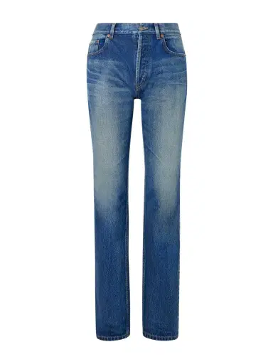 Saint Laurent Cropped High-rise Straight-leg Jeans | Thumbnail 1 Saint Laurent Cropped High-rise Straight-leg Jeans | Thumbnail 1