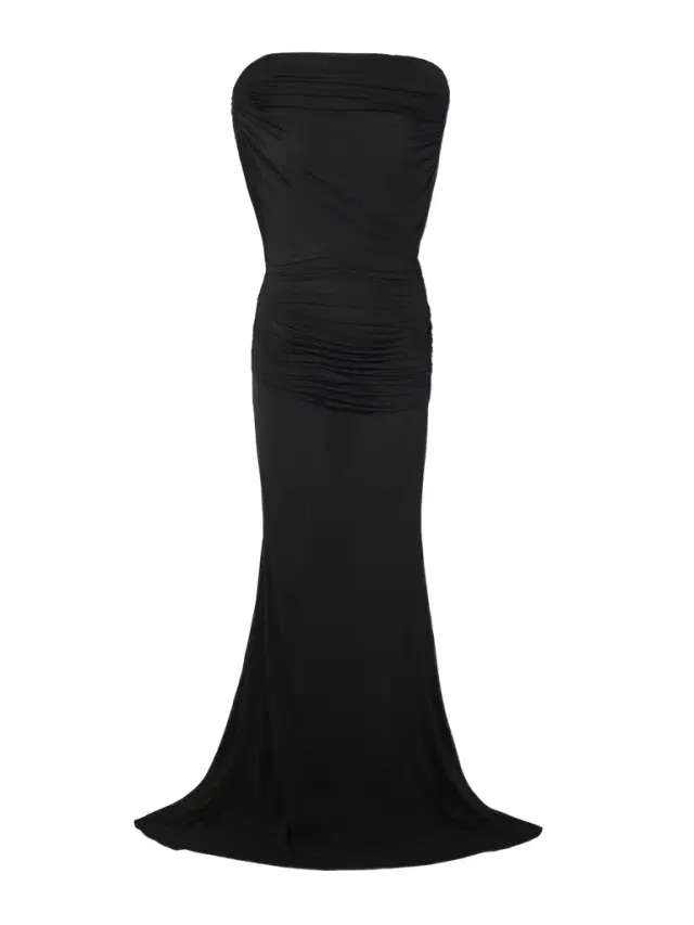 Draped Cape-effect Stretch-jersey Gown
