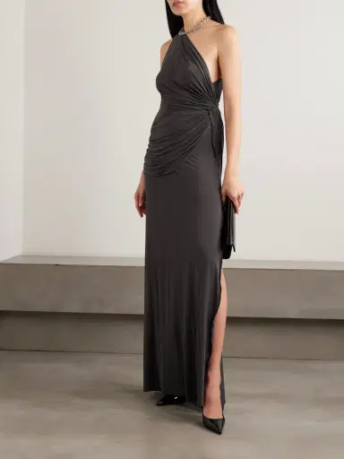 Alex Perry One-shoulder Draped Stretch-jersey Gown | Thumbnail 2 Alex Perry One-shoulder Draped Stretch-jersey Gown | Thumbnail 2