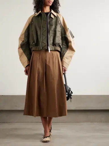 Sacai Oversized Cotton-canvas And Shell Bomber Jacket | Thumbnail 2 Sacai Oversized Cotton-canvas And Shell Bomber Jacket | Thumbnail 2