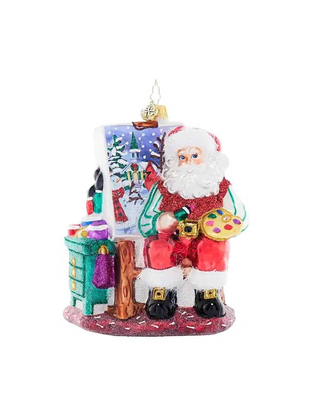 Pretty As A Picture Glass Ornament