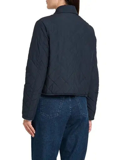 Kiton Women's Diamond Quilted Jacket - Blue - Size 6 | Thumbnail 5