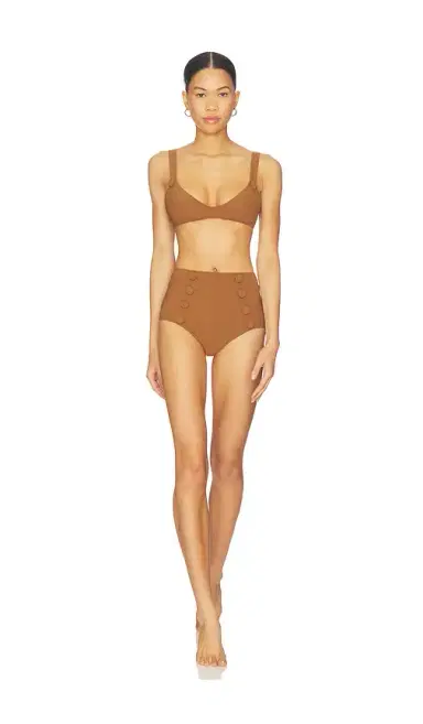 Lisa Marie Fernandez Magdalena High Waist Bikini Set | Thumbnail 1