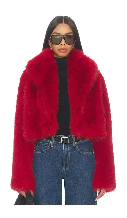 The Delaney Cropped Fur Jacket