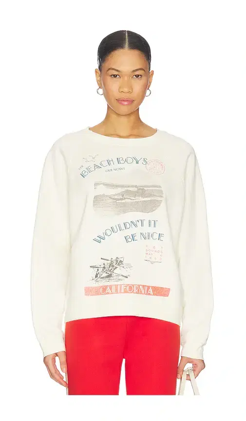 DAYDREAMER The Beach Boys Wouldn't It Be Nice Vintage Raglan Sweatshirt