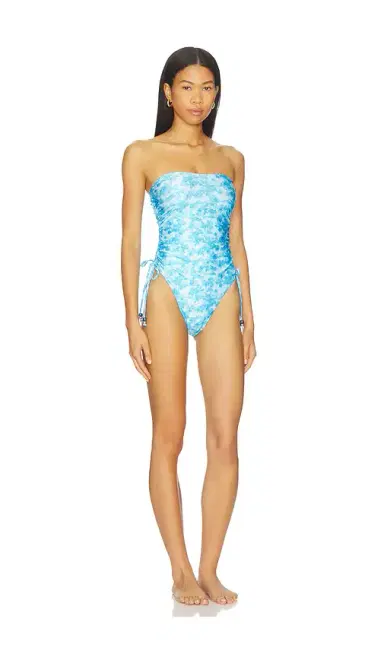 Kulani Kinis Ruched Bandeau Classic Cut One Piece | Thumbnail 2 Kulani Kinis Ruched Bandeau Classic Cut One Piece | Thumbnail 2