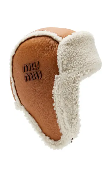 Miu Miu Shearling Hat | Thumbnail 1 Miu Miu Shearling Hat | Thumbnail 1