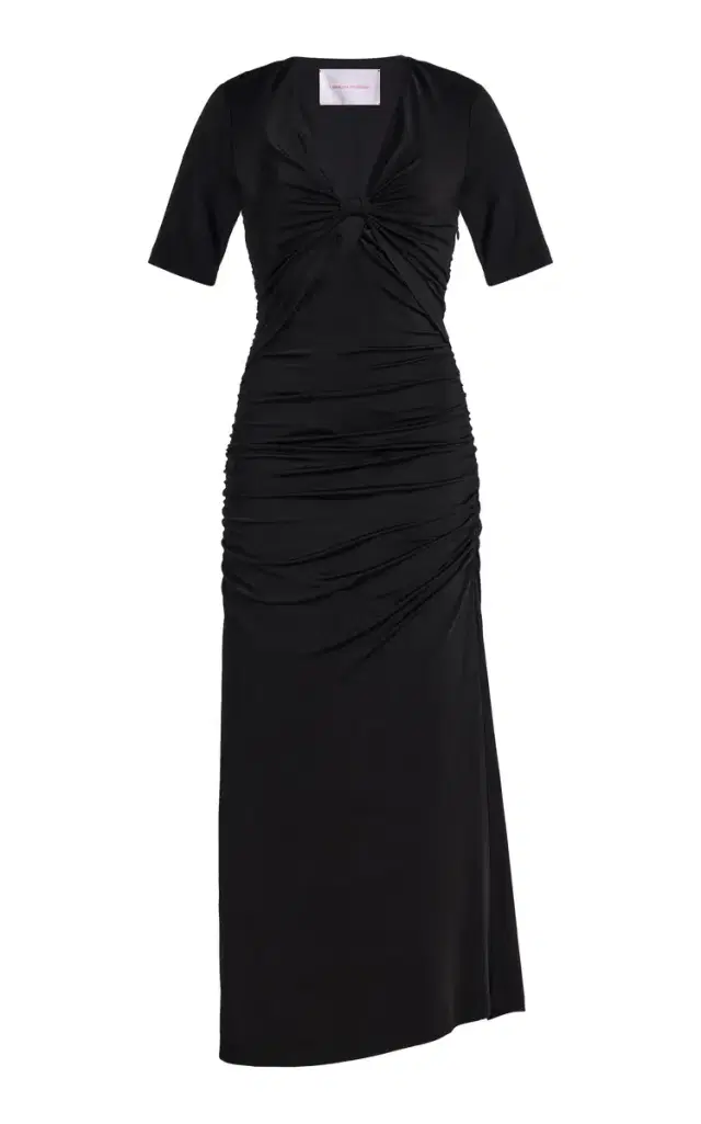 Ruched Jersey Midi Dress