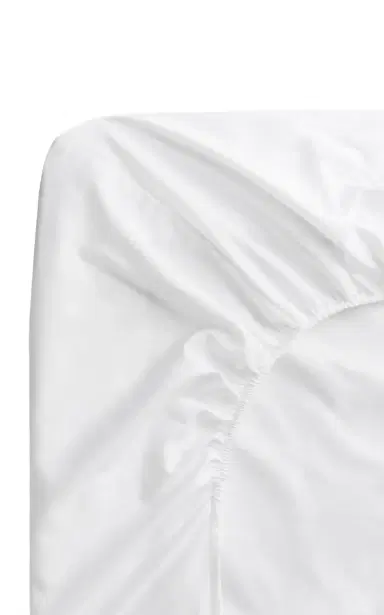 Nordic Knots Exclusive Percale Fitted Queen Sheet - Light Blue | Thumbnail 2