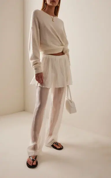 The Garment Gilian Skirt-Overlay Organza Peplum Pants | Thumbnail 2 The Garment Gilian Skirt-Overlay Organza Peplum Pants | Thumbnail 2